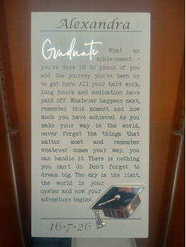 Graduation Personalised Plaque Graduation Personalised Plaque