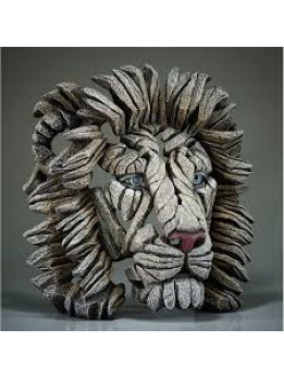 Edge Lion Bust White