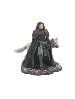 Game Of Thrones Jon Snow and Ghost Figurine