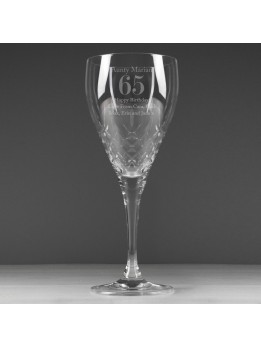 Crystal Wine Glass Personalised
