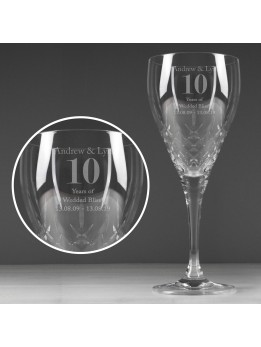 Crystal Wine Glass Personalised