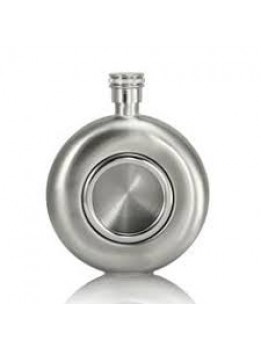 Round Hip Flask Engraved