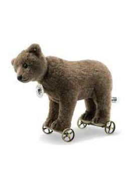 Steiff Bear On Wheels Replica